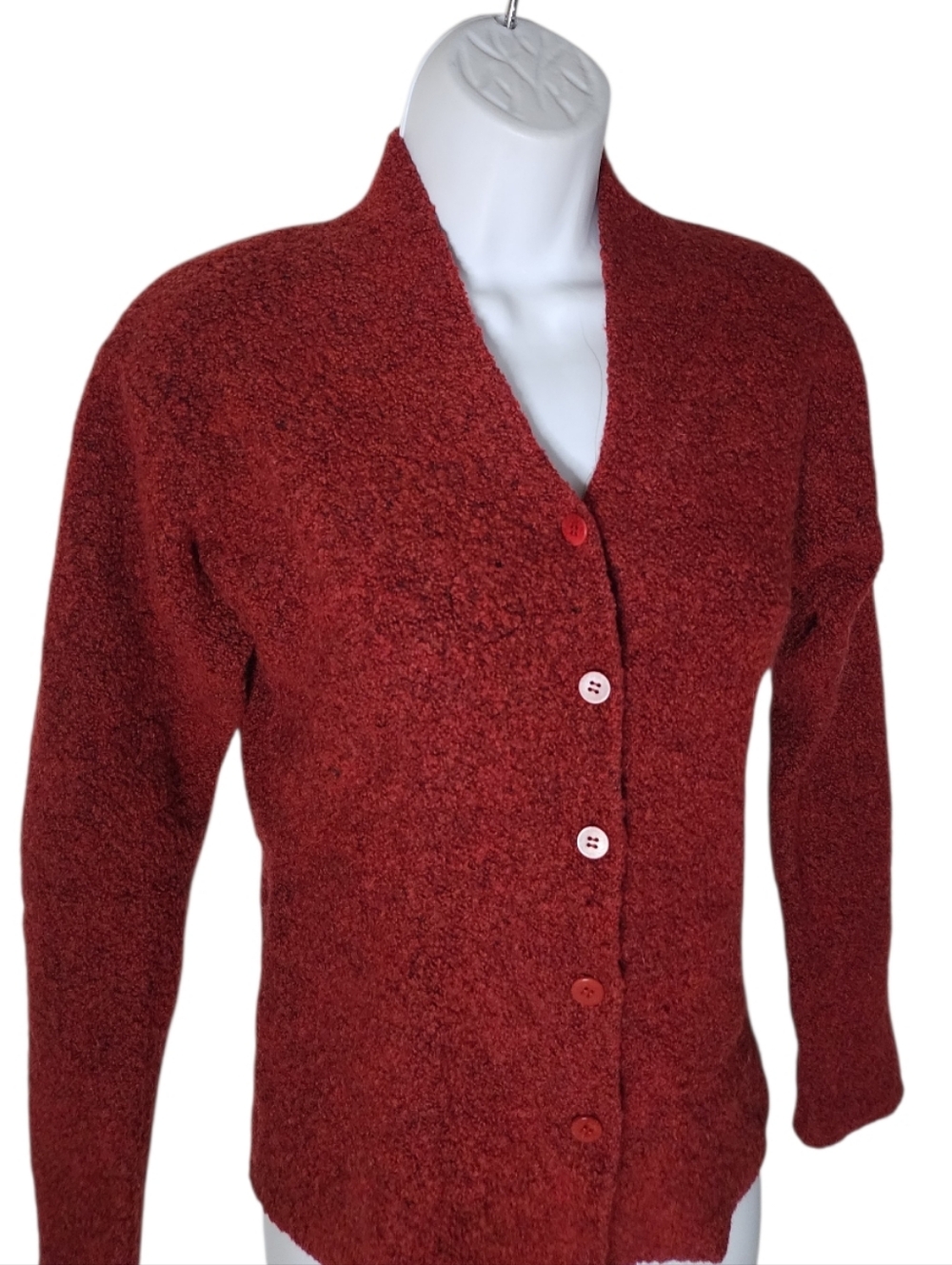 Eileen Fisher Wool-Cashmere Knit Cardigan Sweater Women's Medium - Picture 4 of 8